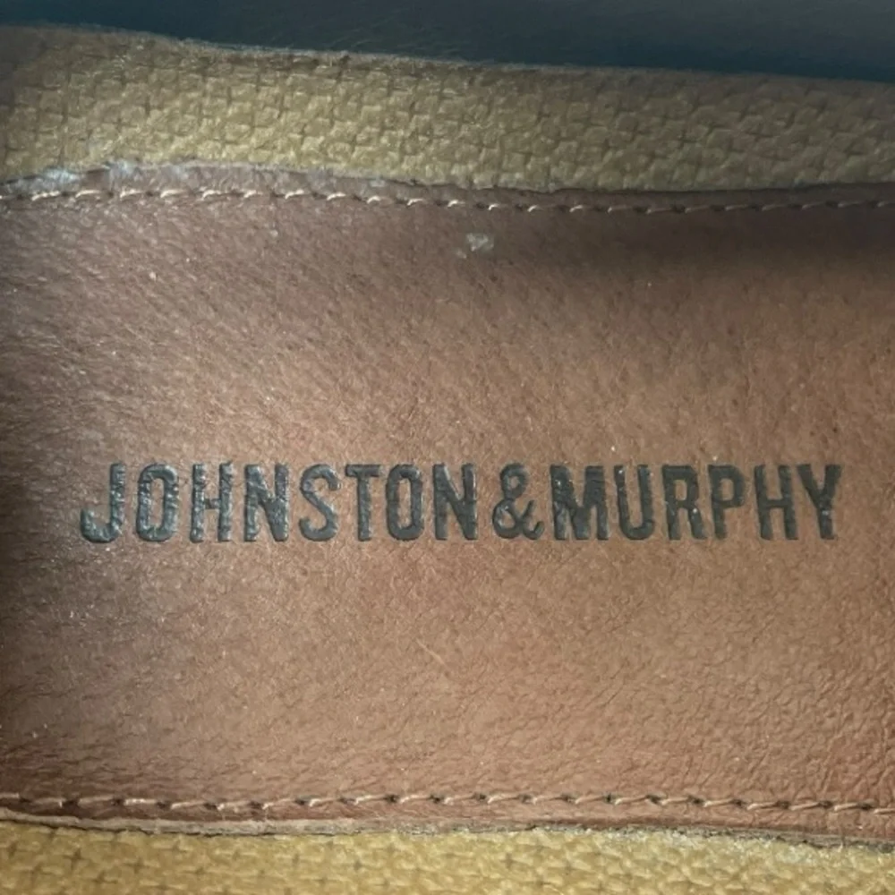 Johnston & Murphy Men’s Halsey Brown Leather Woven Tassel Loafers